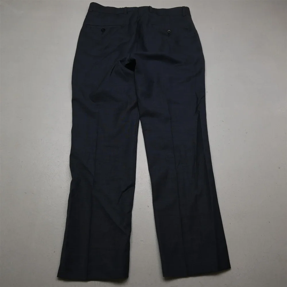 Kenneth Cole 37S 31x30 Blue 100% Wool Mens Jacket Pants Suit‎